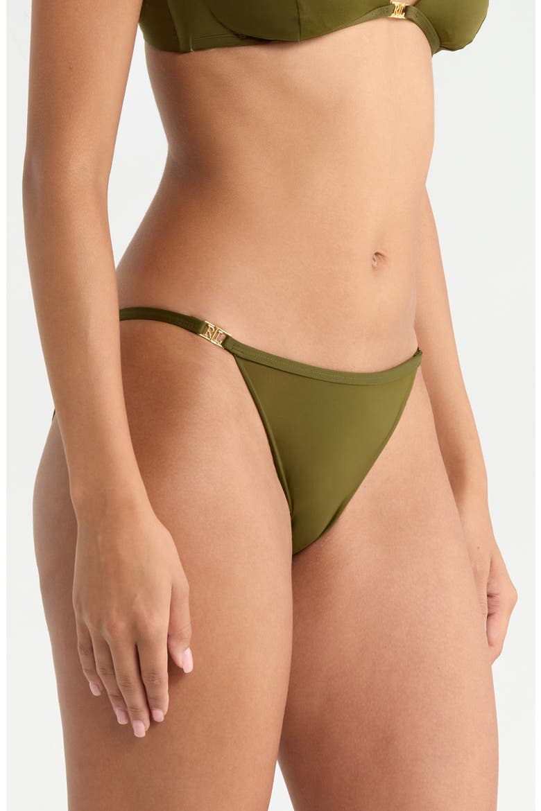 Logo Bikini Bottoms, Alternate, color, DARK OLIVE