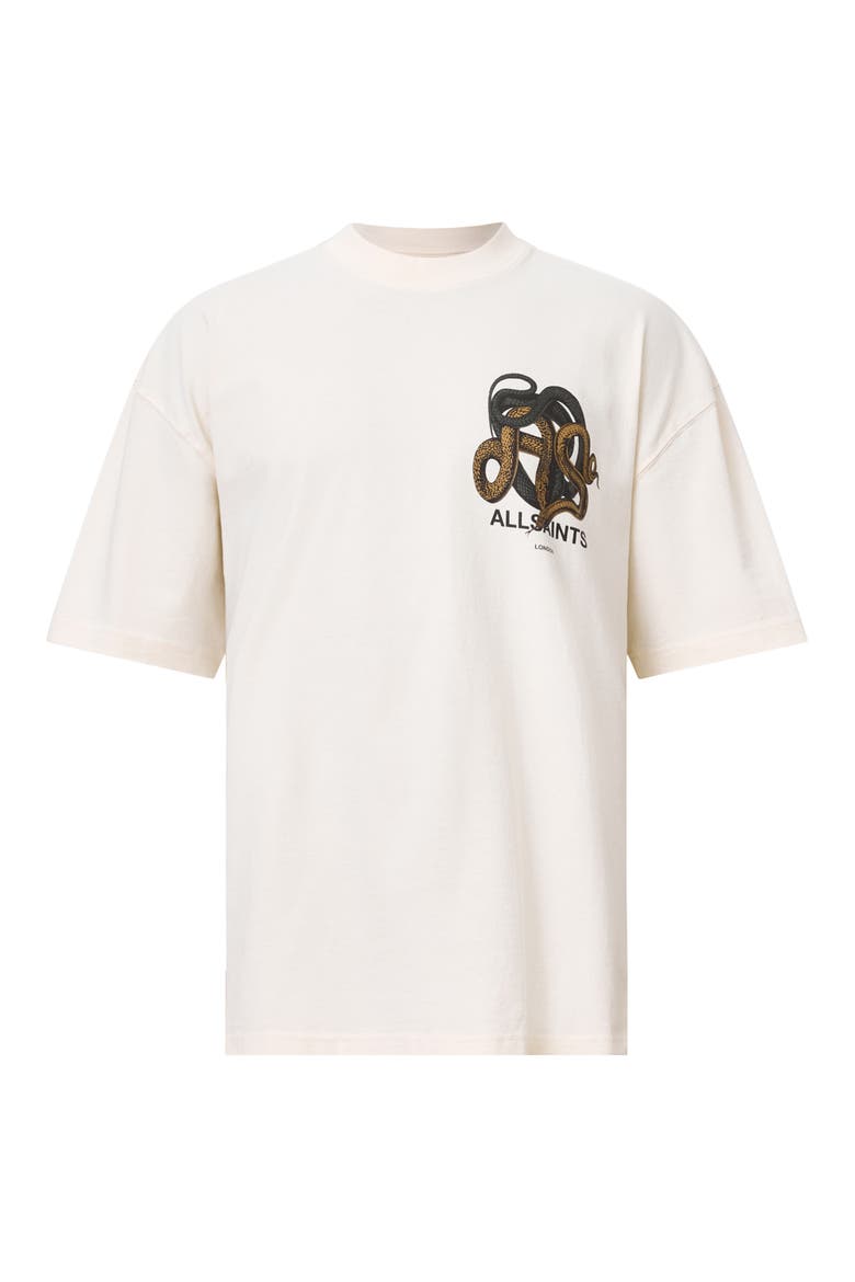 Reticulate Cotton Graphic T-Shirt, Alternate, color, SANDY WHITE