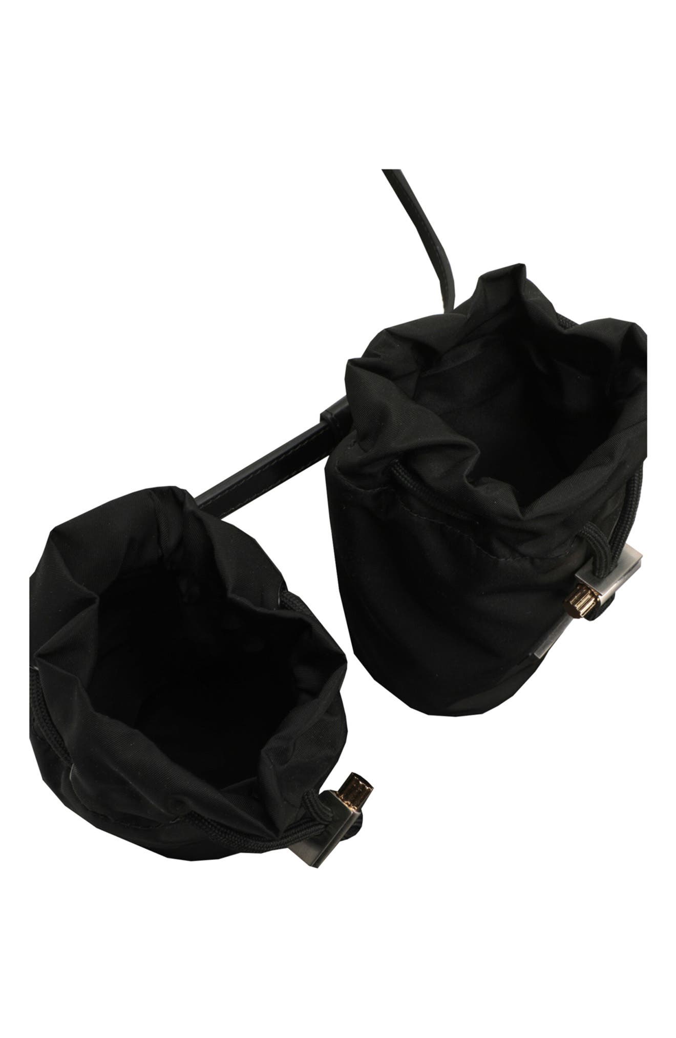 FERRAGAMO Double Bottle Belt Bag, Alternate, color, Black