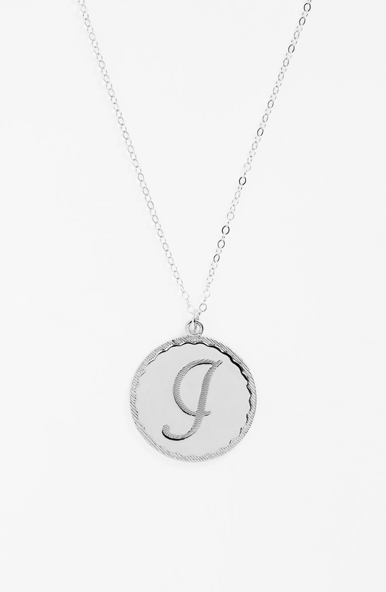 Moon and Lola 'Dalton' Long Initial Pendant Necklace, Alternate, color,