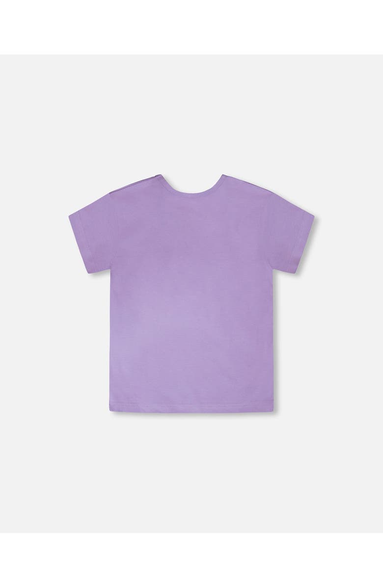 Deux par Deux Organic Cotton Jersey Sneakers Short Sleeve T-Shirt, Alternate, color, Mauve