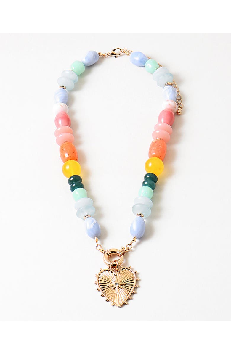 Erin McDermott Jewelry Serendipity Heart Necklace, Main, color, Pink
