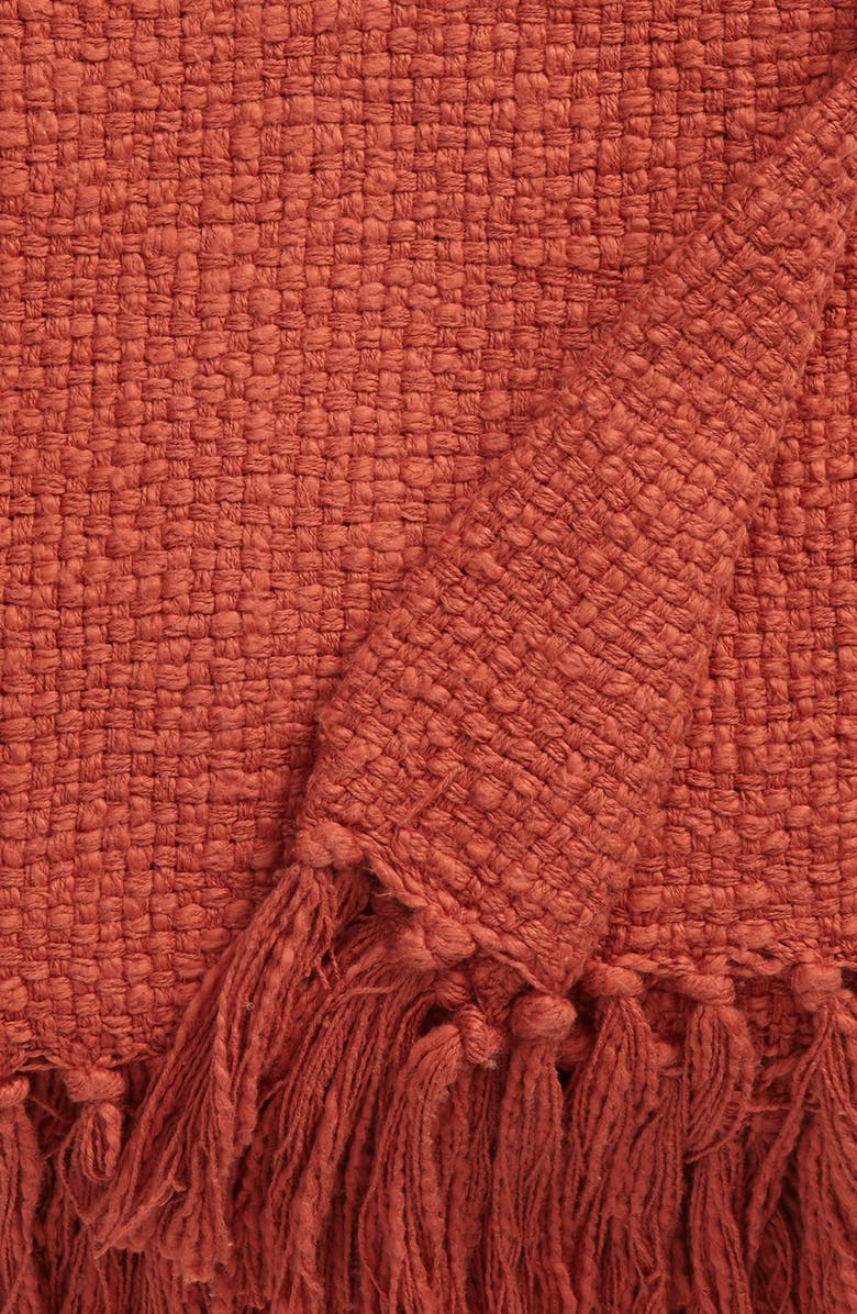 Nordstrom Woven Cotton Throw Blanket, Alternate, color,