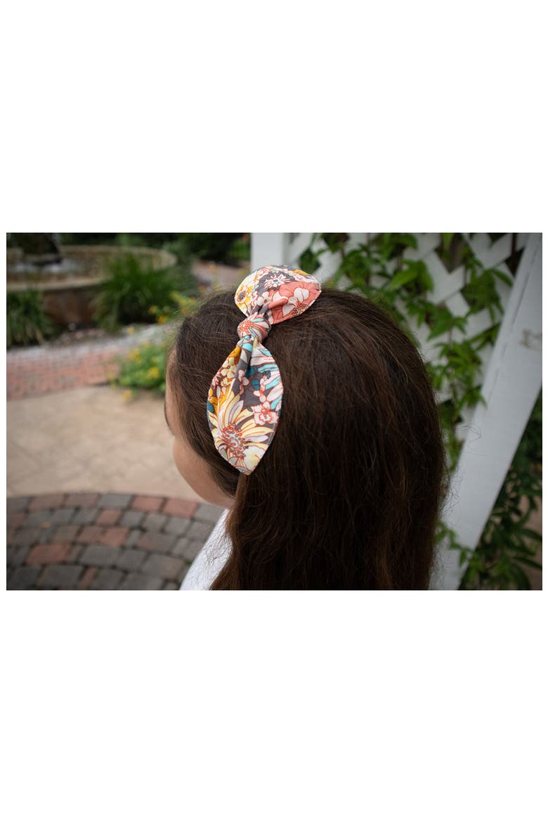 Bow Headband, Alternate, color, Teal Multi