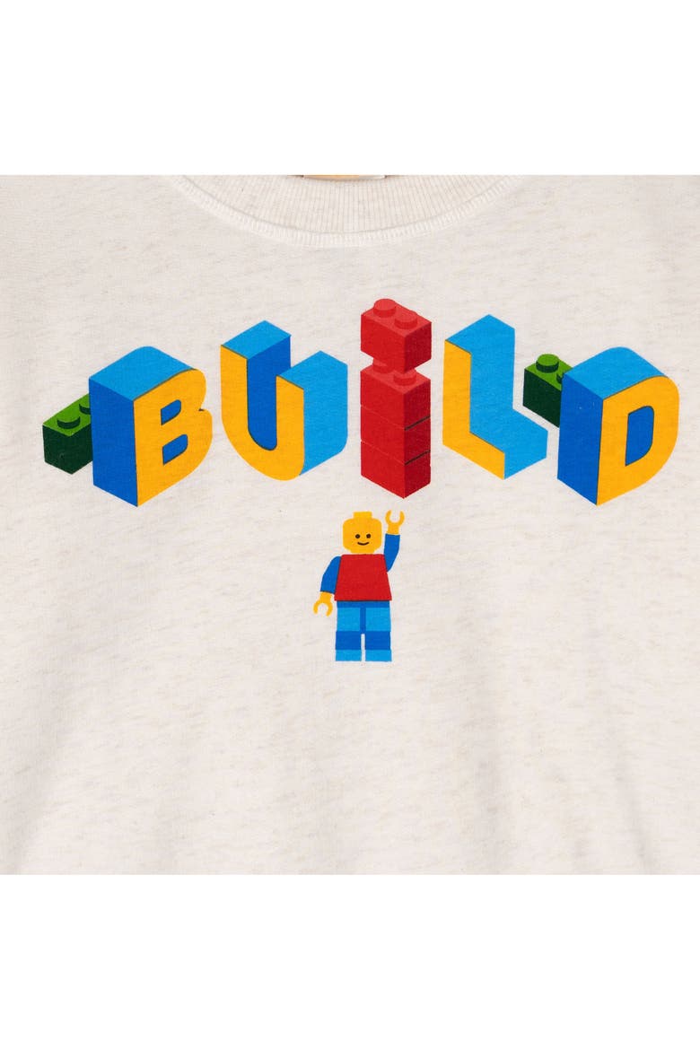 Crewneck Pullover Sweatshirt, Alternate, color, Oatmeal Minifigure