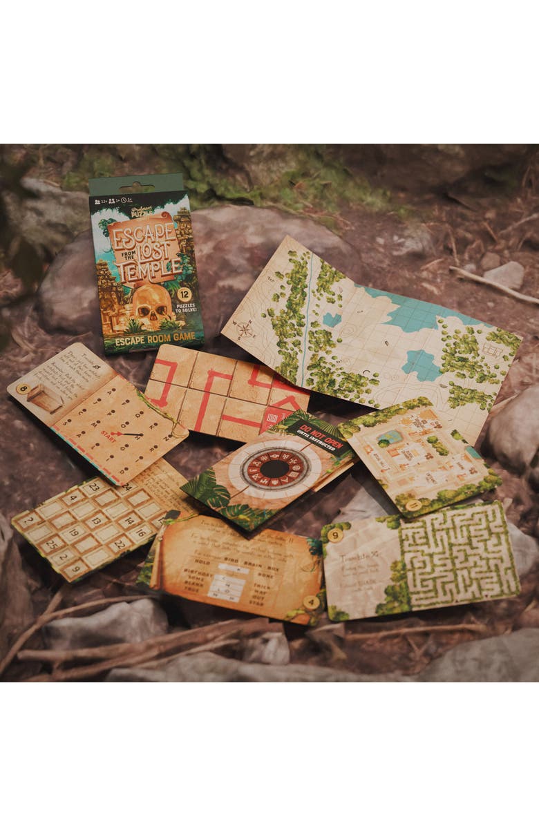 Professor Puzzle Escape from the Lost Temple Escape Room Board Game, Alternate, color, Multicolored