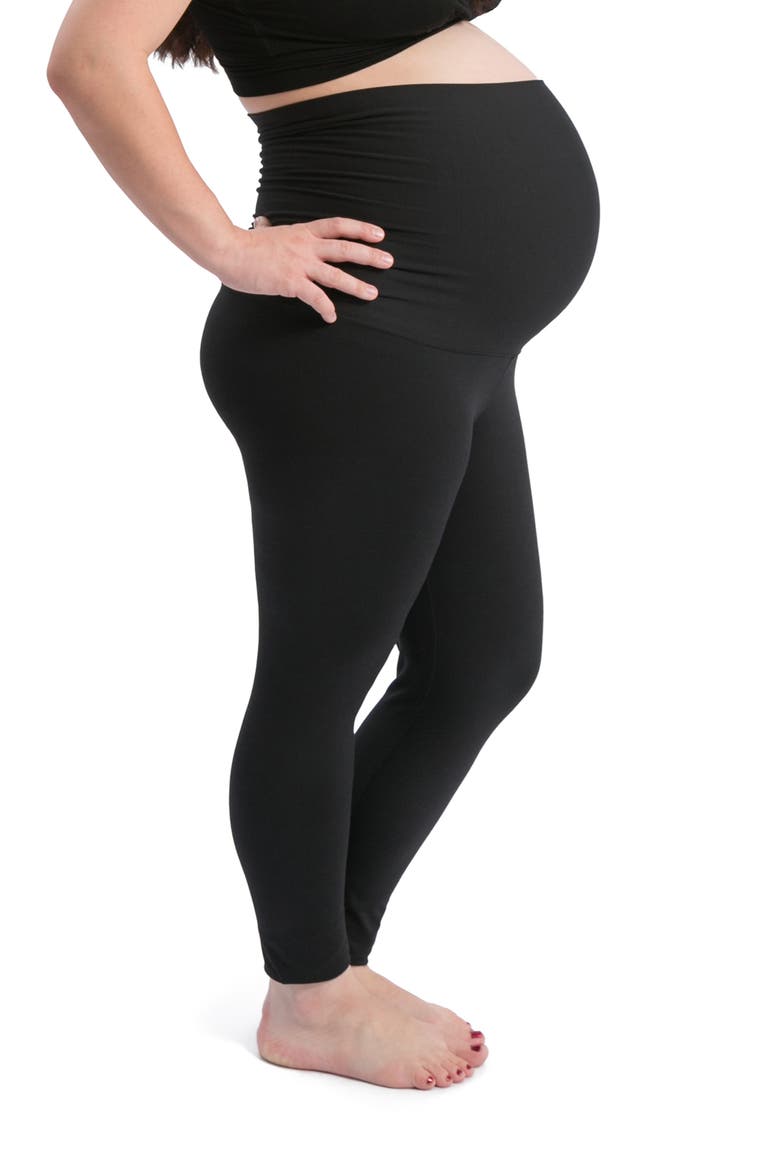 Louisa Maternity & Postpartum Legging, Alternate, color, BLACK