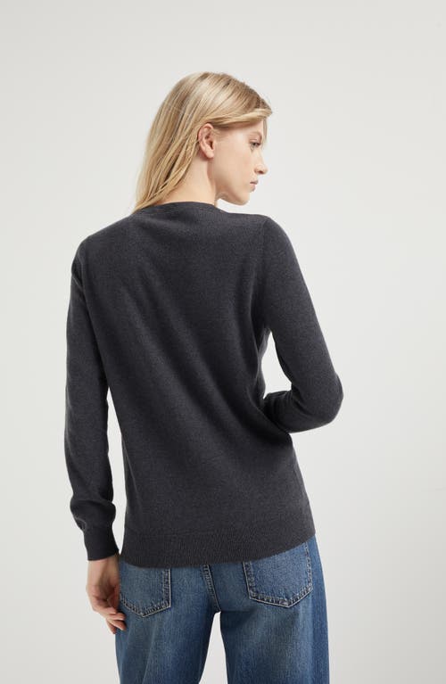 Shop Brunello Cucinelli Cashmere Sweater In Lignite Grey