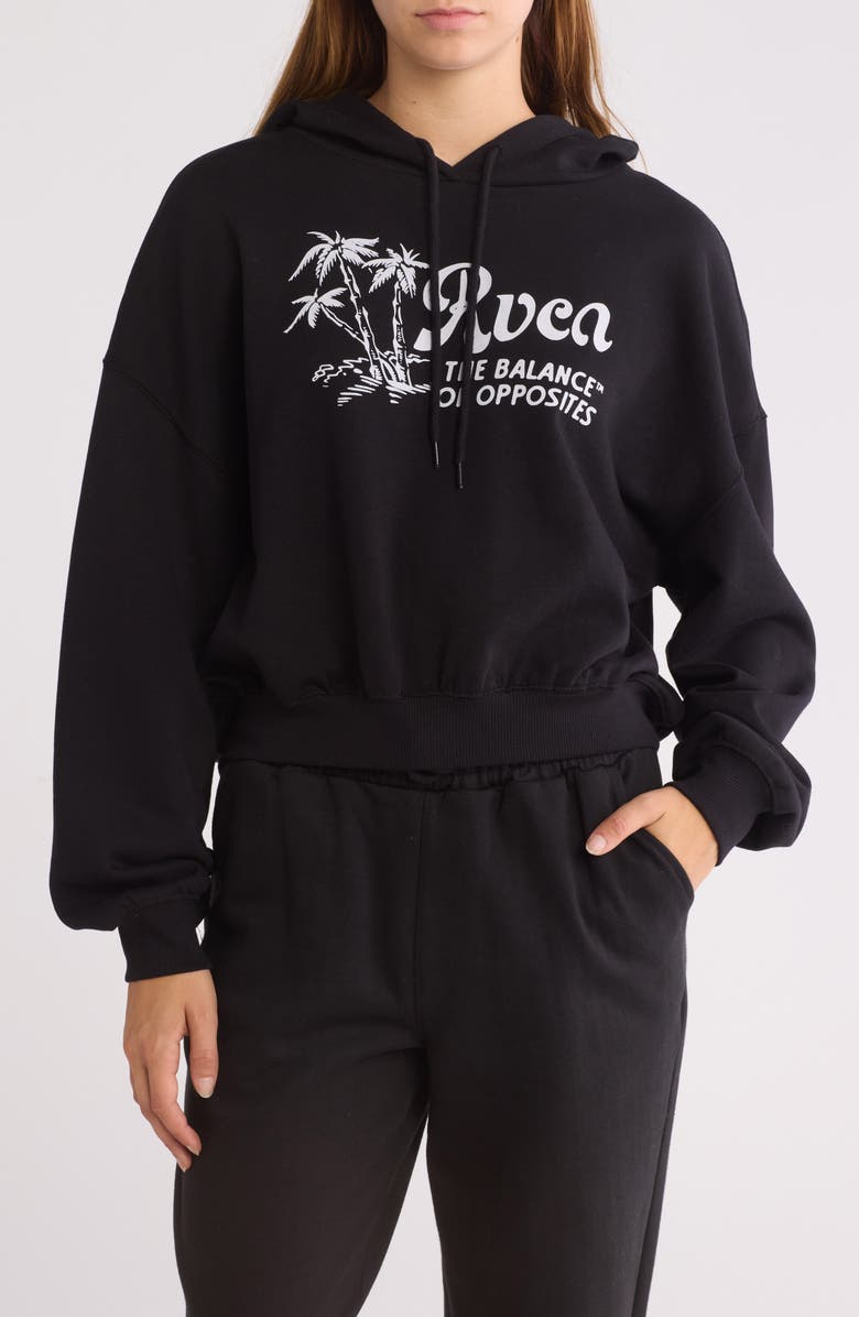 RVCA Kick Back Crop Hoodie, Main, color,