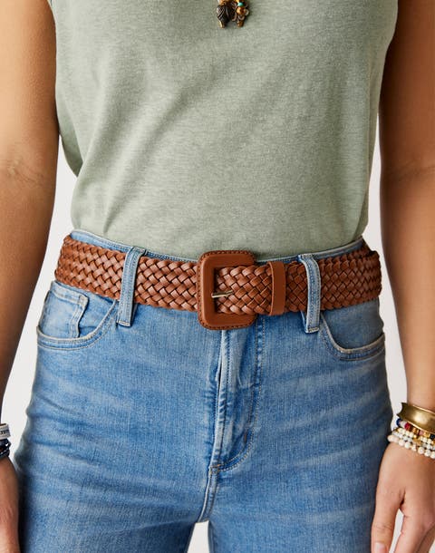 Woven Leather Belt