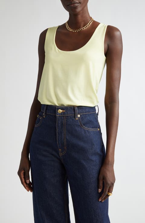 Polished Stretch Jersey Tank