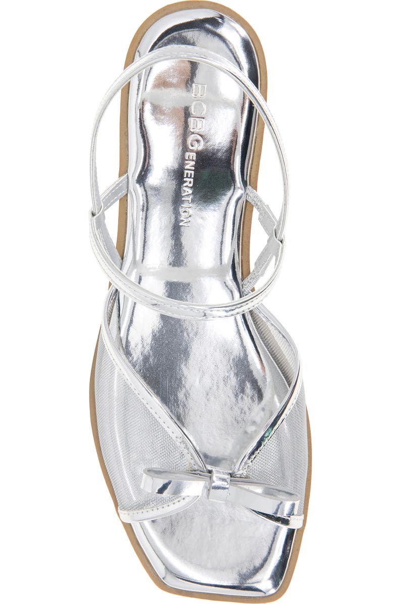 BCBGeneration Lacey Slingback Sandal, Alternate, color, Silver