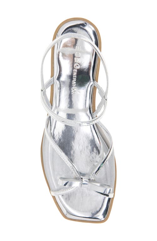 Bcbg Lacey Slingback Sandal In Silver