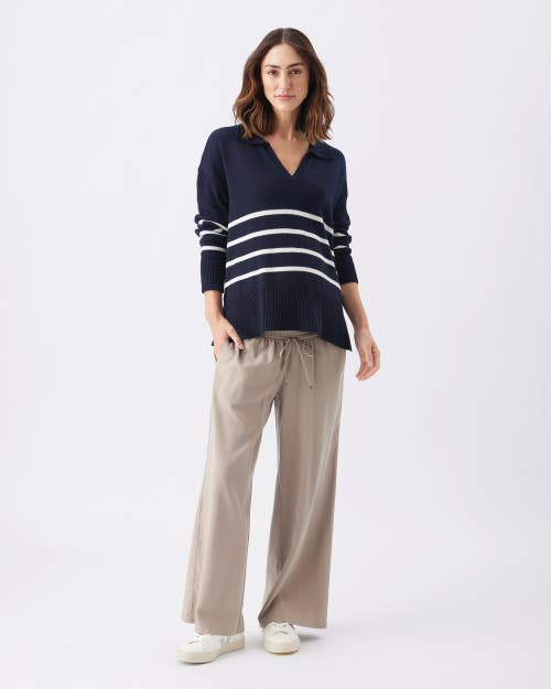 Ripe Maternity Lori Nursing Knit Sweater In Blue