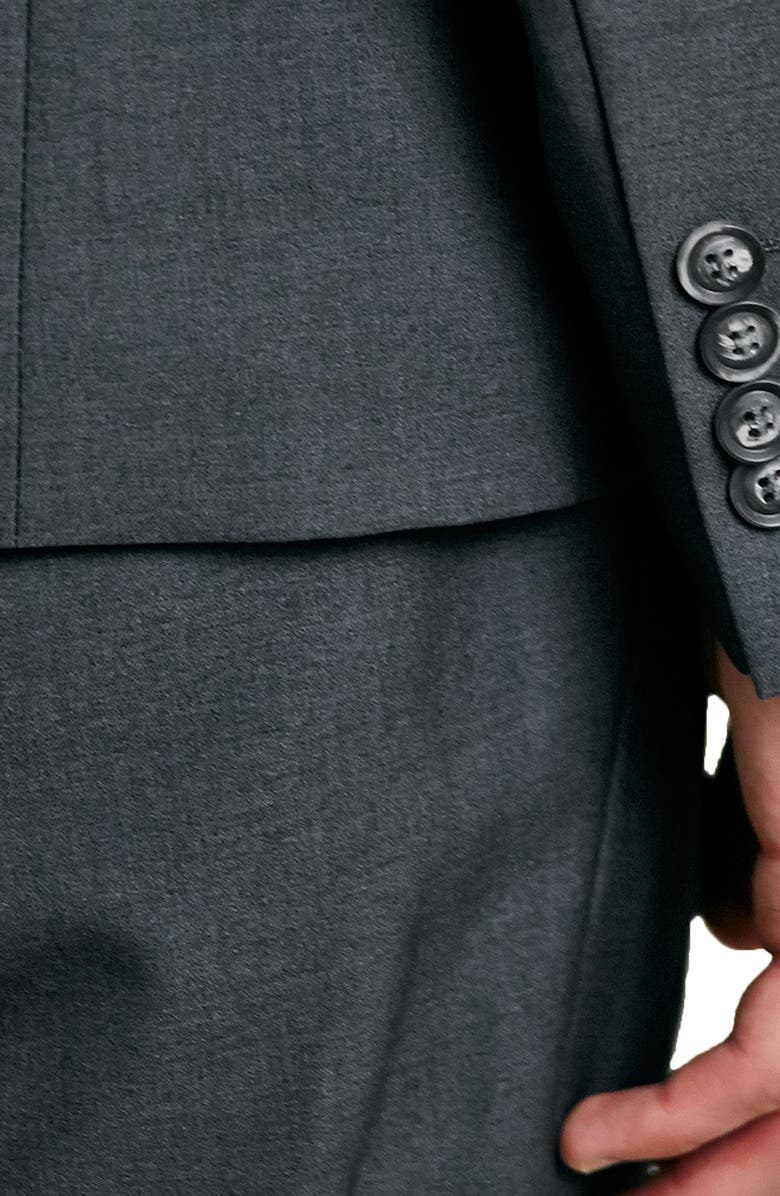 Topman Skinny Fit Grey Suit Jacket, Alternate, color, 