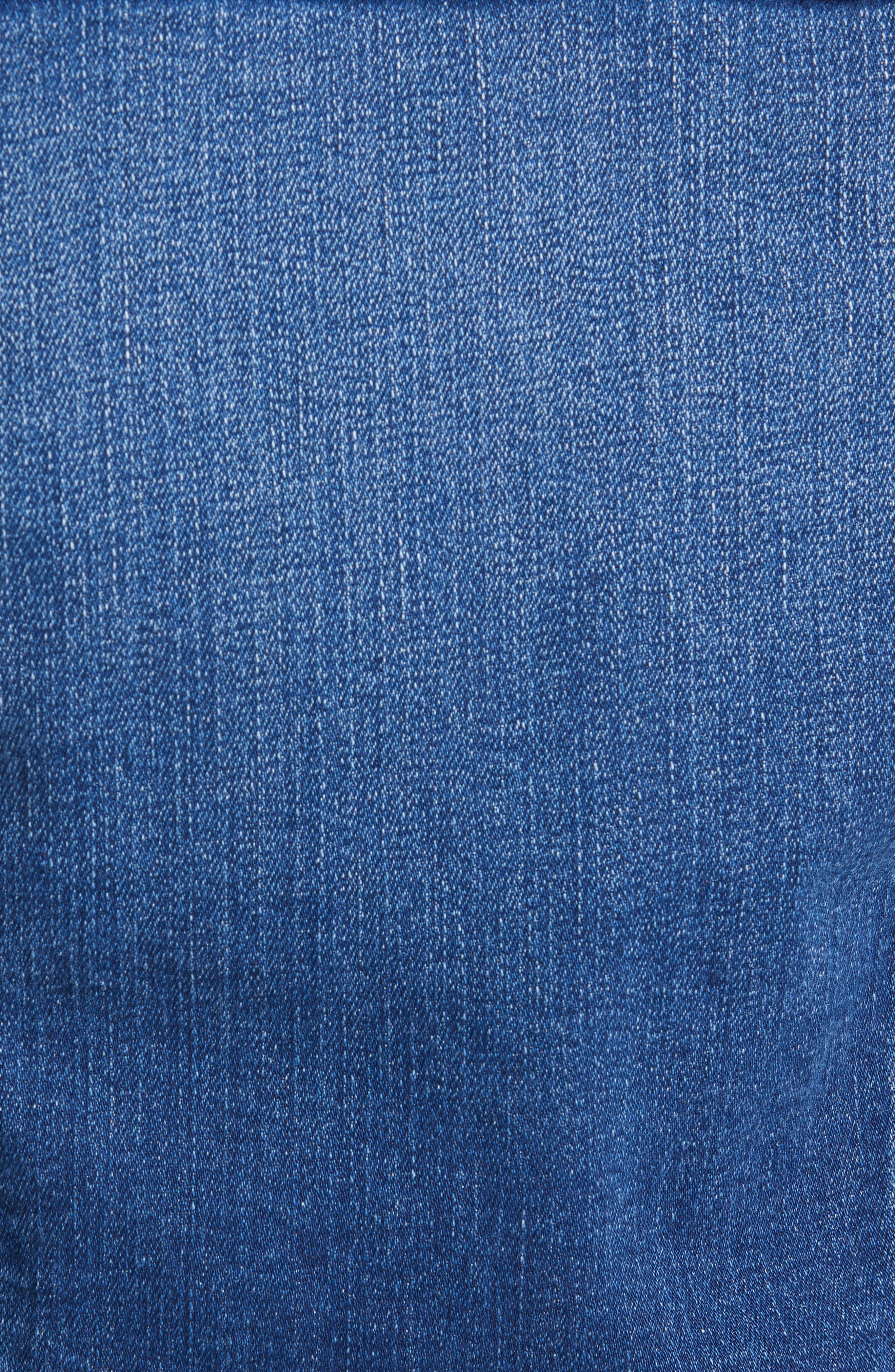 Женские L'AGENCE Janelle Raw Cut Slim Denim Jacket — фото 6