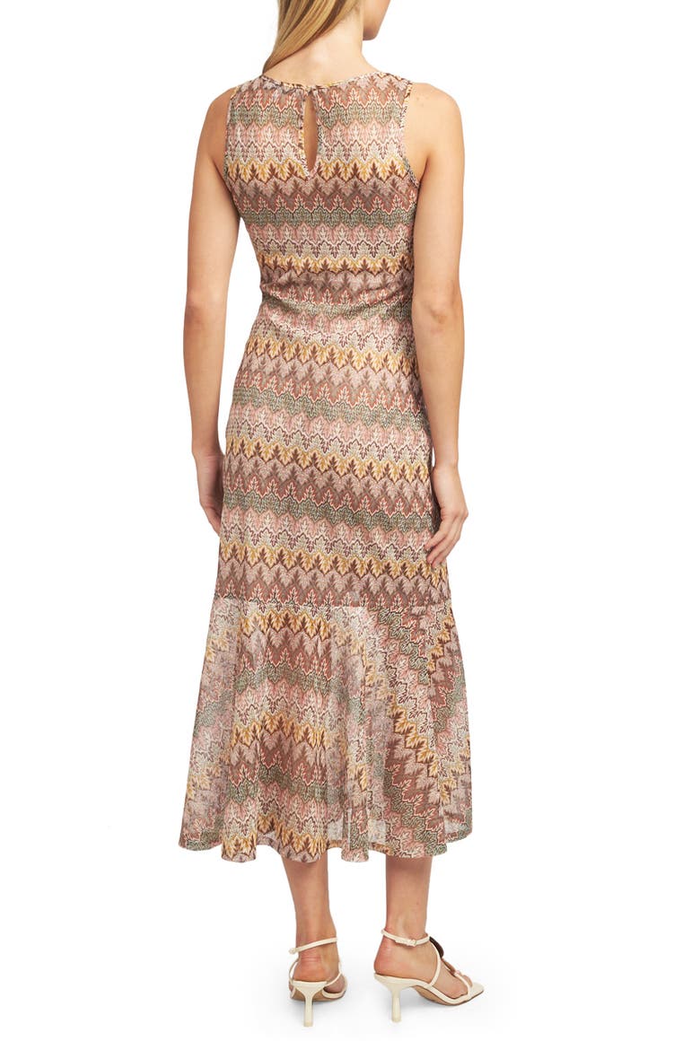 Joanne Chevron Sleeveless Maxi Dress, Alternate, color, SAGE MULTI