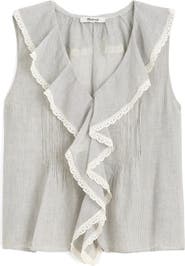 Madewell The Blaire Ruffle Sleeveless Top