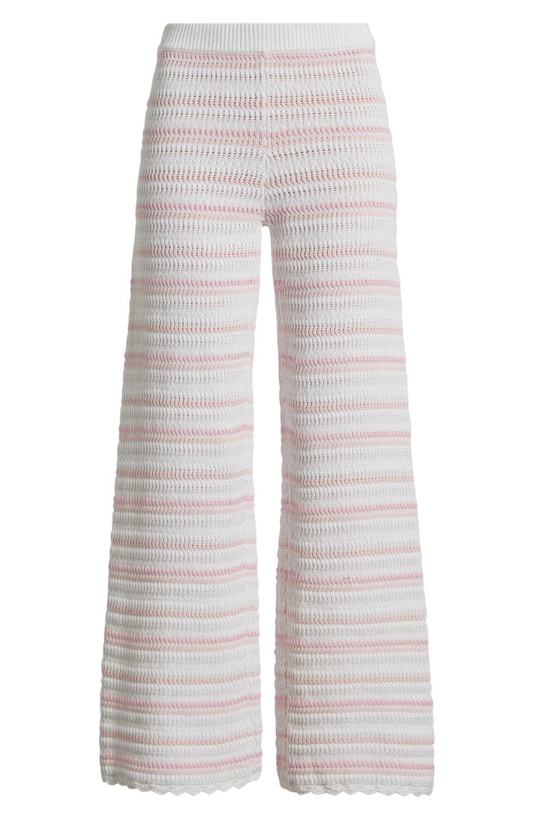 LoveShackFancy Clarabeth Stripe Knit Pants, Main, color, Marbella Stripe