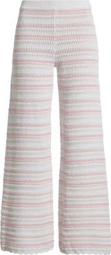 LoveShackFancy Clarabeth Stripe Knit Pants