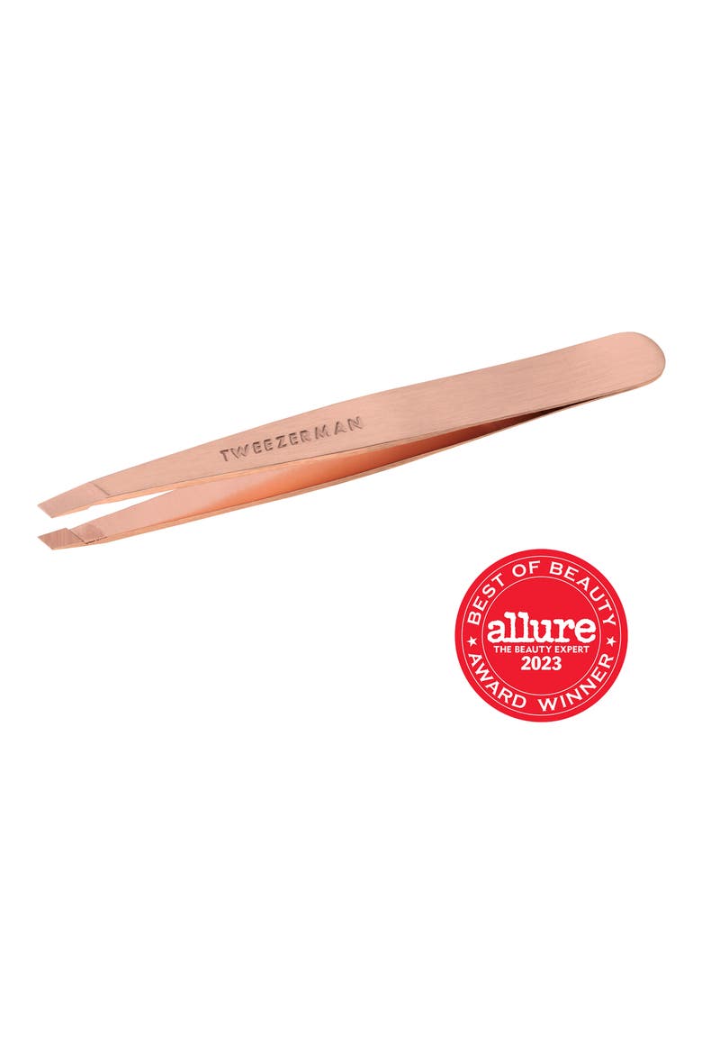 Slant Tweezer, Alternate, color, ROSE GOLD