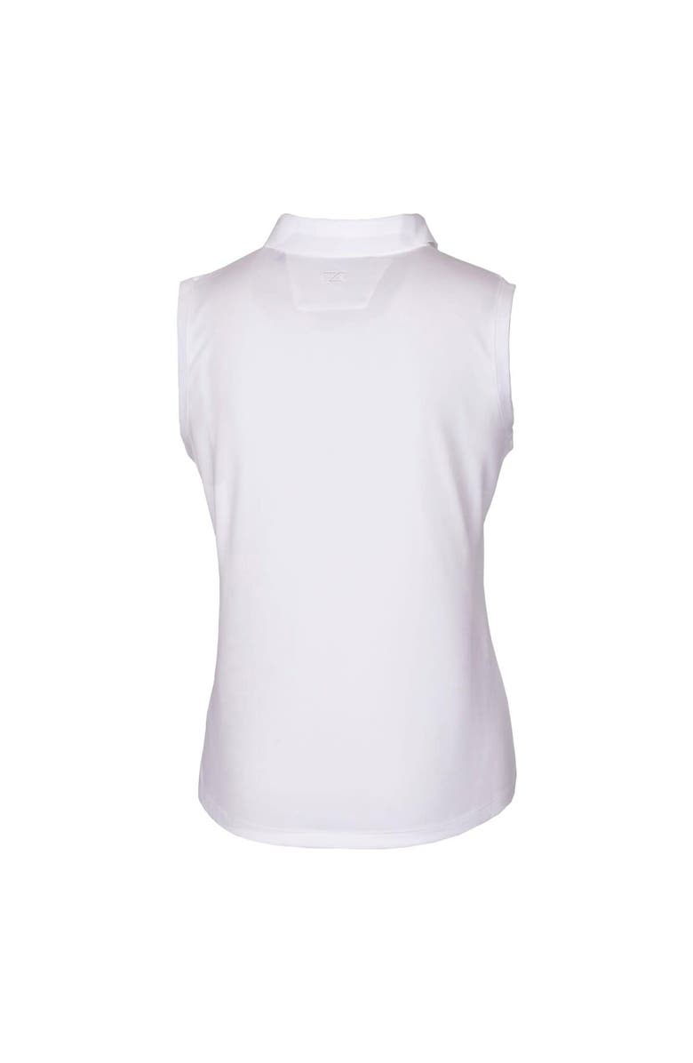 Cutter & Buck Women's Cutter & Buck White Penn State Nittany Lions Forge Stretch Sleeveless Polo, Alternate, color, 