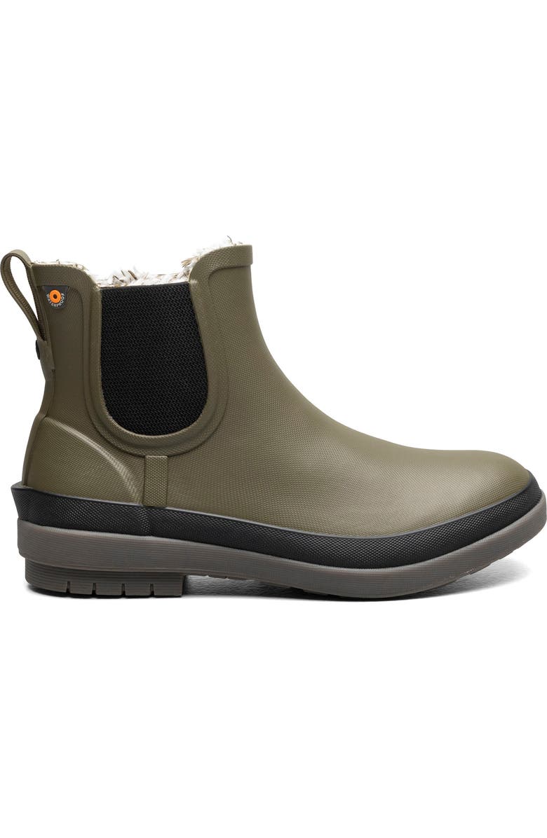 Bogs Amanda II Waterproof Insulated Chelsea Rain Boot, Alternate, color, Olive Multi