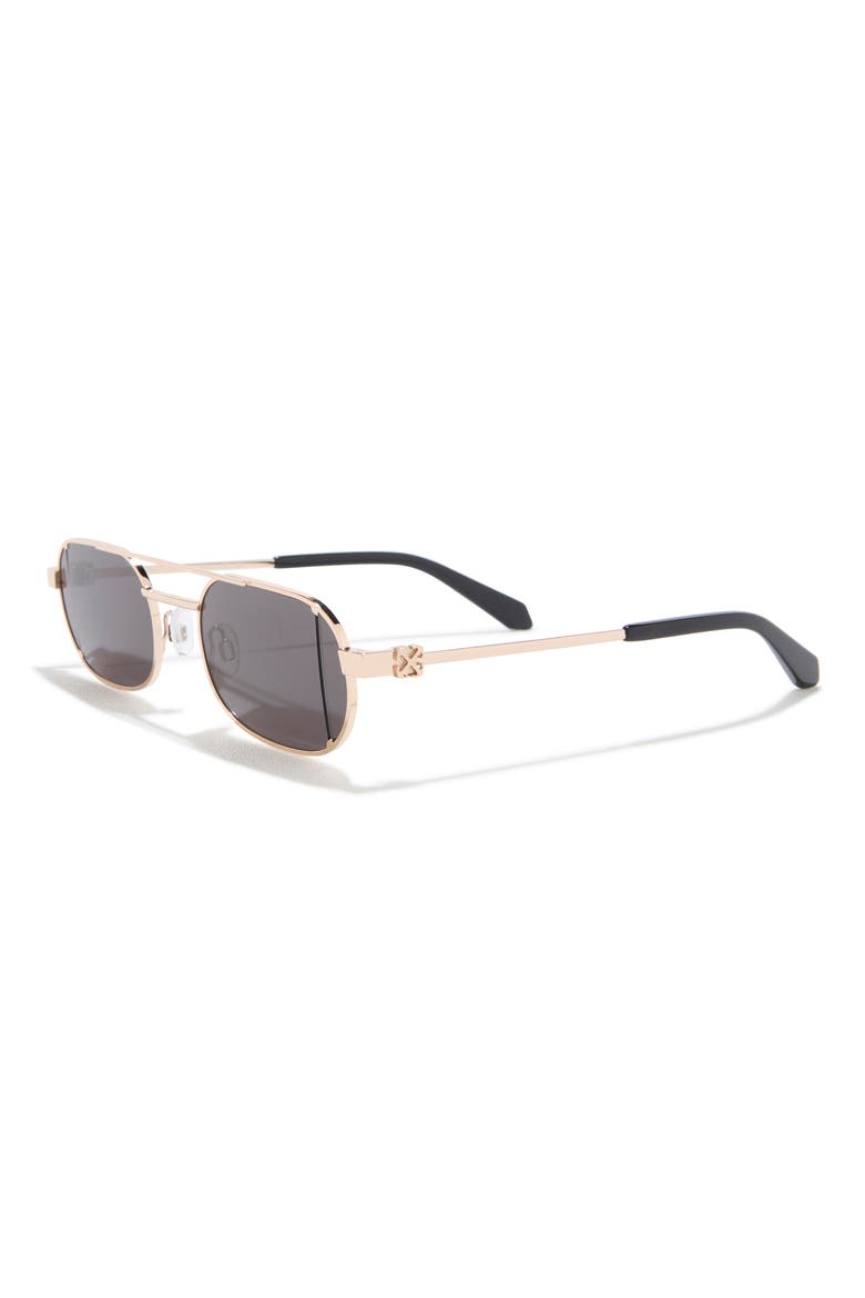 55mm Lynn Oval Sunglasses, Alternate, color, GOLD GREY