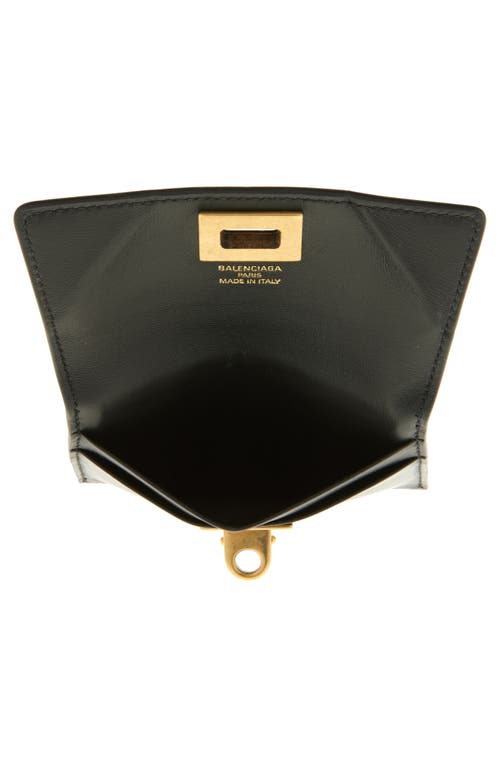 Balenciaga Rodeo Leather Wallet In 1000 Black