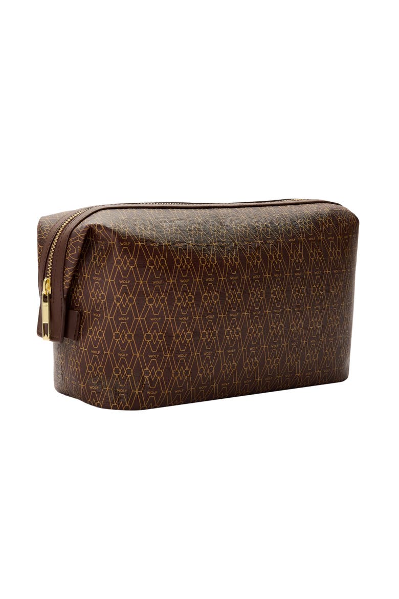 Signature Washbag, Alternate, color, Brown