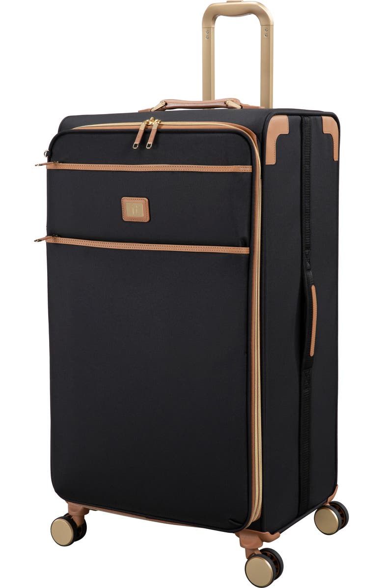 IT LUGGAGE Transposition 33-Inch Softside Checked Spinner, Main, color, Black