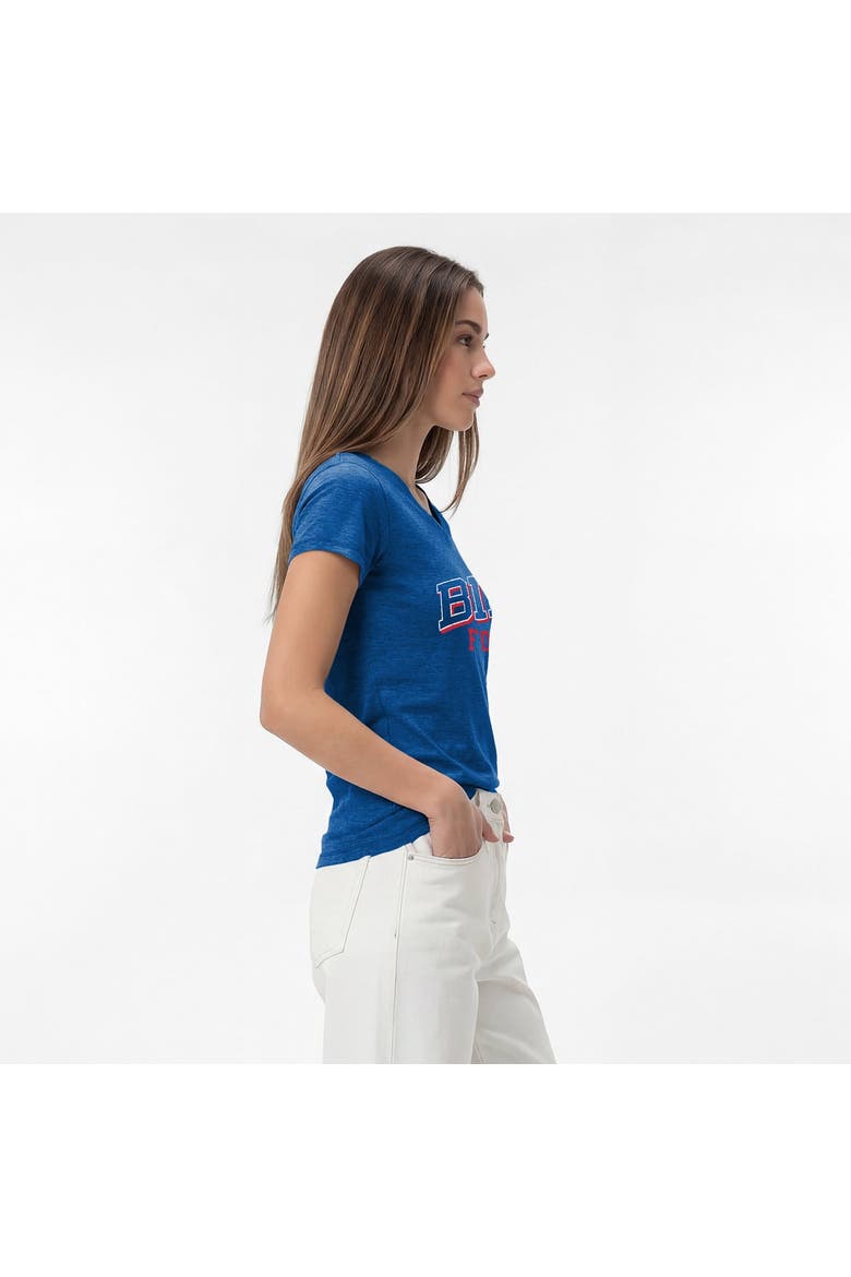 Women's Champion Royal Buffalo Bills Triumph Tri-Blend V-Neck T-Shirt, Alternate, color, Royal