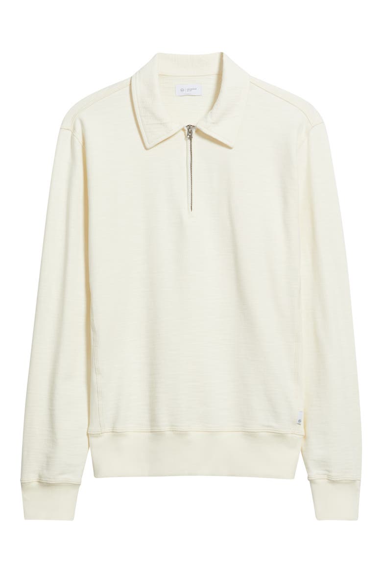 Ethan Quarter Zip Sweatshirt, Alternate, color, IVORY DUST