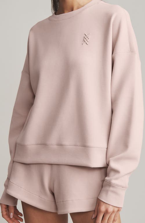 Shop Rhone Dreamglow Oversize Sweatshirt In Rose Dust