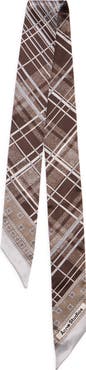 Acne Studios Volta Bandeau Check Skinny Organic Silk Scarf