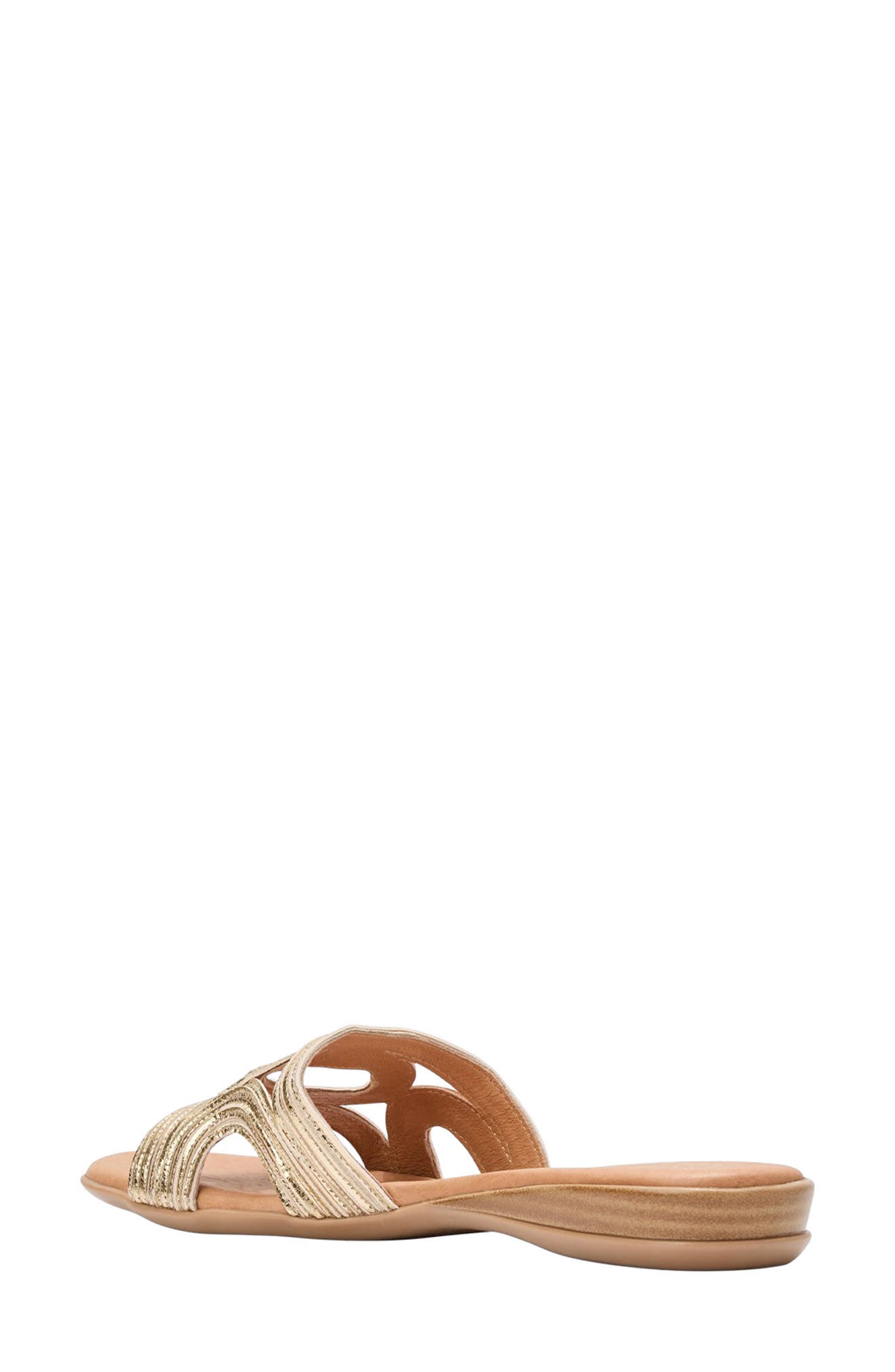 André Assous Nira Slide Sandal, Alternate, color, Platino