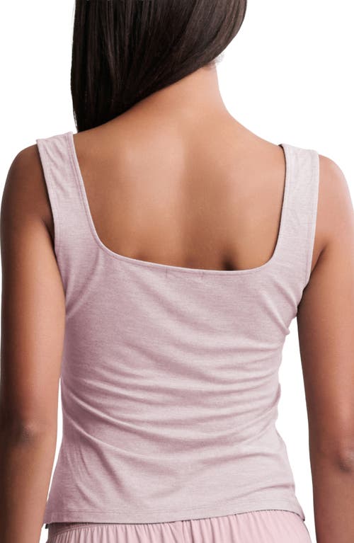 Barefoot Dreams Square Neck Jersey Tank In Pink