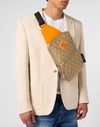 PHILIPP PLEIN Cross Body Bag Jacquard Monogram Men