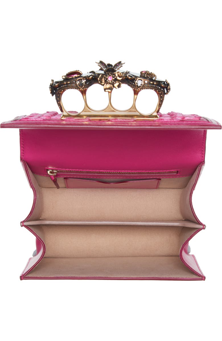 McQueen Alexander McQueen Small Butterfly Knuckle Shoulder Bag, Alternate, color,