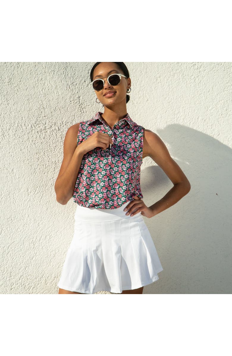 Kenny Flowers The Azaleas - Ladies Sleeveless Golf Polo, Alternate, color, Pink