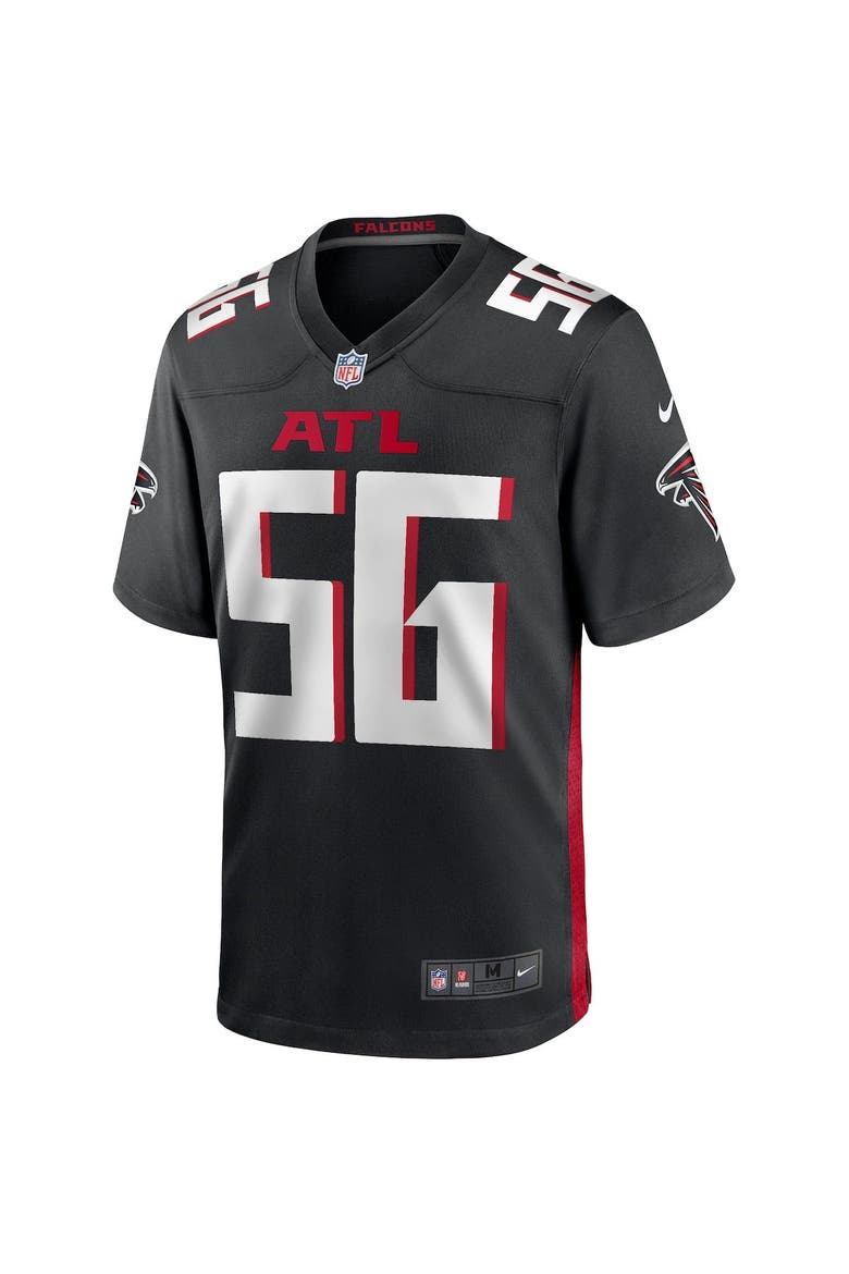 Men's Nike Keith Brooking Black Atlanta Falcons Game Retired Player Jersey, Alternate, color, Black