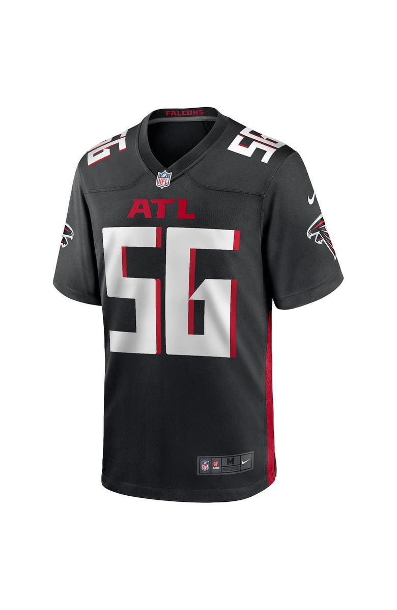 Nike Men's Nike Keith Brooking Black Atlanta Falcons Game Retired Player Jersey, Alternate, color, 