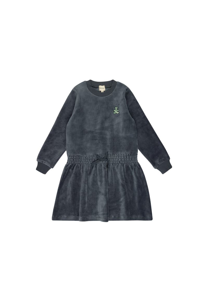Velour Plaid Bear Collection - Dress(Toddler, Little Kid & Big Kid), Main, color, Blue