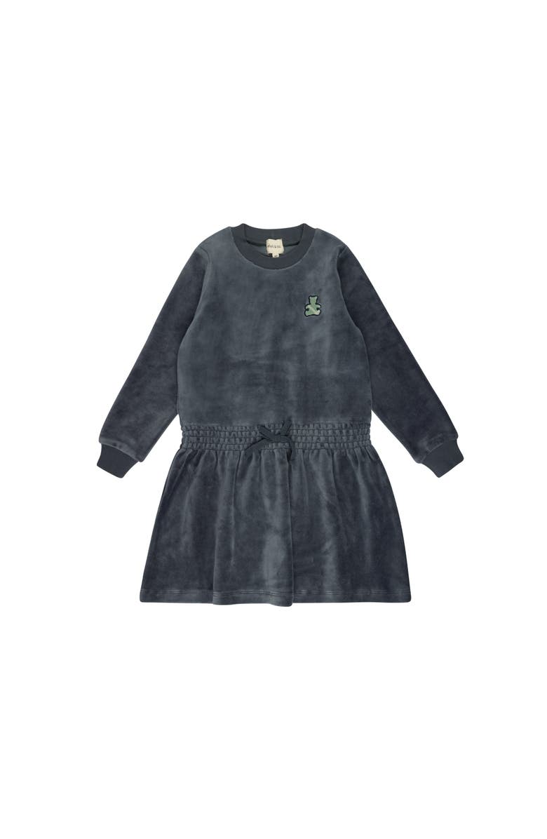 Ely's & Co. Velour Plaid Bear Collection - Dress, Main, color, Blue