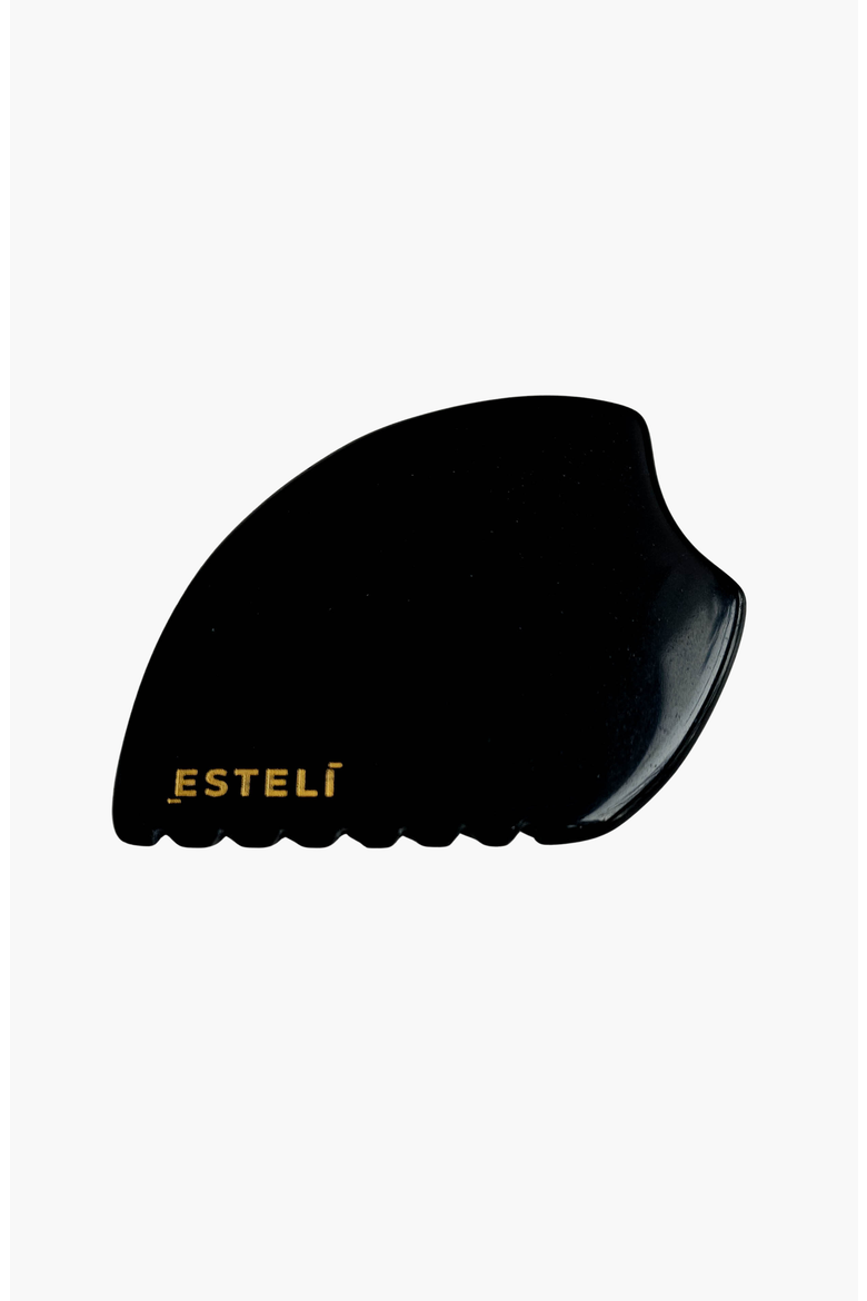 Obsidian Gua Sha, Main, color, Black Obsidian