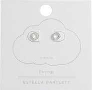 Estella Bartlett Cubic Zirconia Circle Stud Earrings