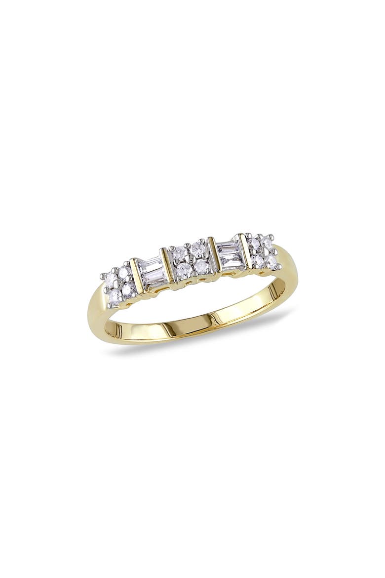 Baguette & Round Diamond Ring - 0.26ct., Main, color, WHITE