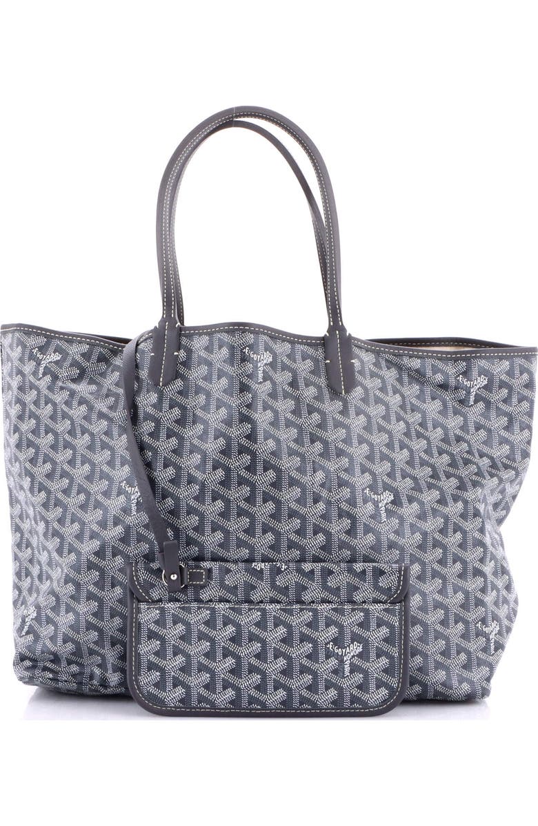 Pre-Owned Goyard Saint Louis Tote Coated Canvas PM, Alternate, color, Gray