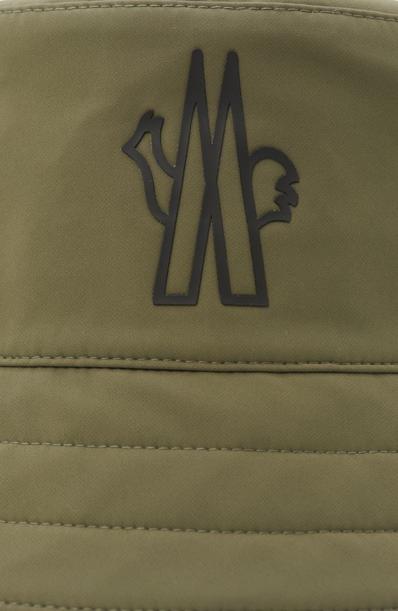 Moncler Grenoble Logo Water Resistant Bucket Hat, Alternate, color, Russian Olive