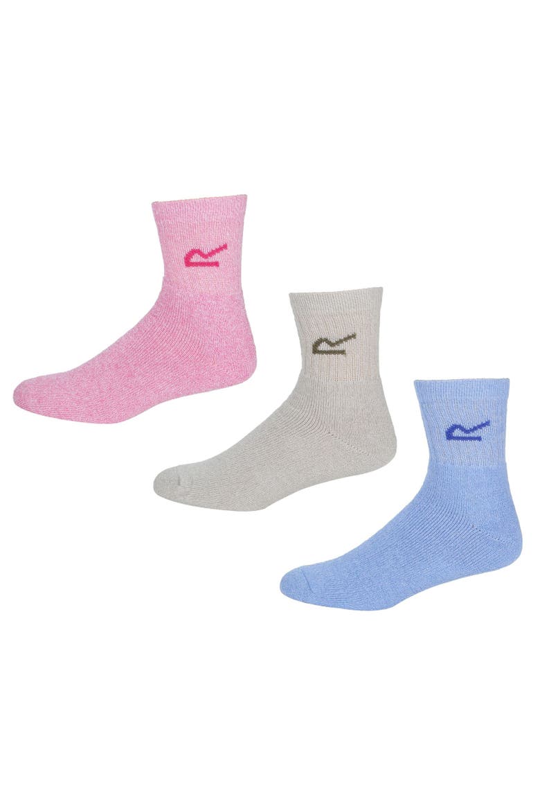 Great Outdoors Marl Effect Socks, Alternate, color, Bright Blush Marl